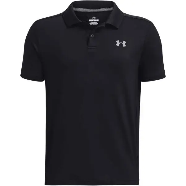 Under Armour PERFORMANCE POLO Chlapčenské polo tričko, čierna, veľkosť XS