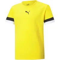 Puma TEAMRISE JERSEY JR Detské tričko, žltá, veľkosť