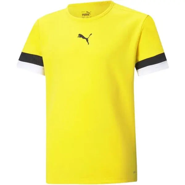 Puma TEAMRISE JERSEY JR Detské tričko, žltá, veľkosť
