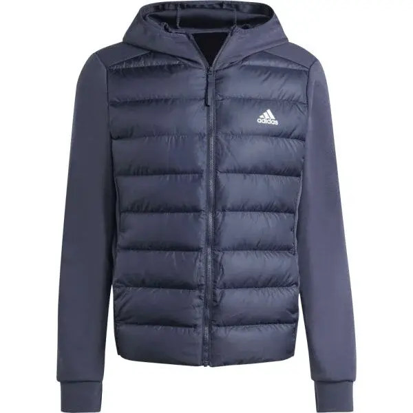adidas ESSENTIALS JACKET Pánska elegeantná bunda, tmavo modrá, veľkosť