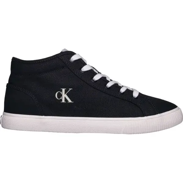 Calvin Klein ESS VULC MID MG CANVAS Pánske tenisky, čierna, veľkosť