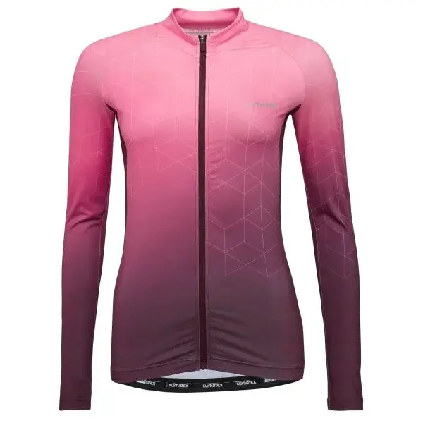 Klimatex JUDITH Dámsky cyklistický dres s dlhým rukávom, ružová, veľkosť XXL