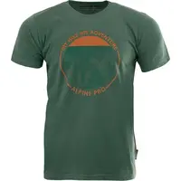 ALPINE PRO BREGAR Pánske tričko, tmavo zelená, veľkosť