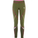 KARI TRAA LOUISE TIGHTS Dámske športové legíny, khaki, veľkosť