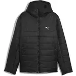 Puma ESSENTIALS HOODED PADDED JACKET Pánska zateplená bunda, čierna, veľkosť