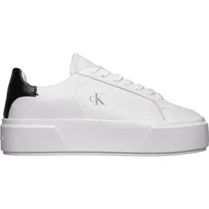 Calvin Klein FLATFORM LACE UP Dámske tenisky, biela, veľkosť