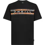 O'Neill FRONT GRAPHIC Pánske tričko, čierna, veľkosť