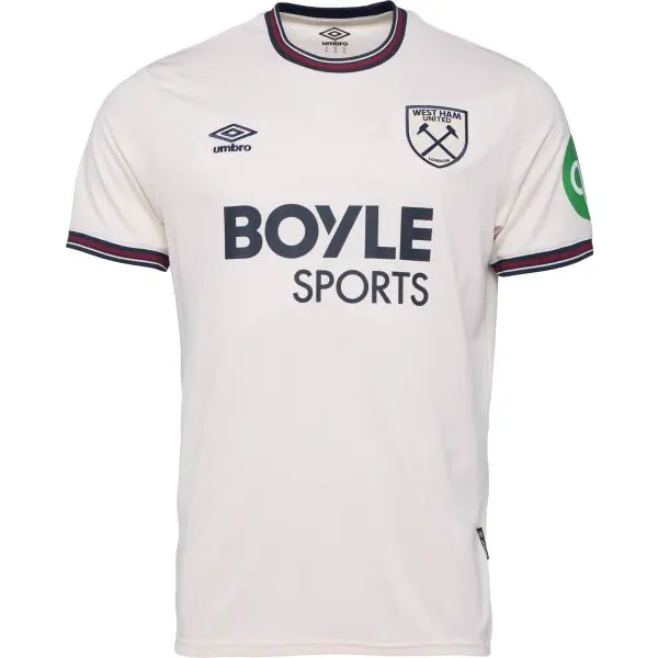 Umbro WEST HAM AWAY SS SHIRT Pánsky futbalový dres, biela, veľkosť