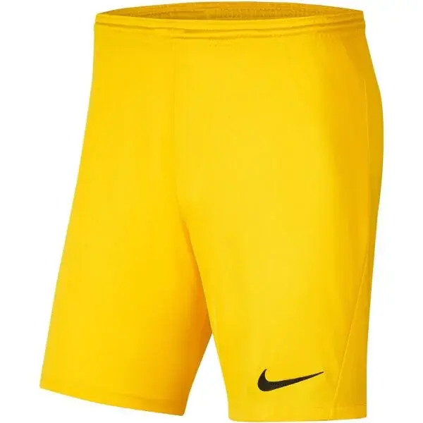 Nike DRI-FIT PARK 3 Pánske kraťasy, žltá, veľkosť