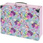 BAAGL KOLIBRÍK Skladací školský kufrík, fialová, veľkosť