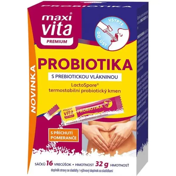 VITAR MAXI VITA PROBIOTIKÁ + VITAMÍN C, 16 STICK Výživový doplnok, , veľkosť