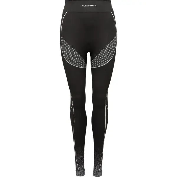 Klimatex RUNUR SEAMLESS Dámske bezšvové termospodky, čierna, veľkosť