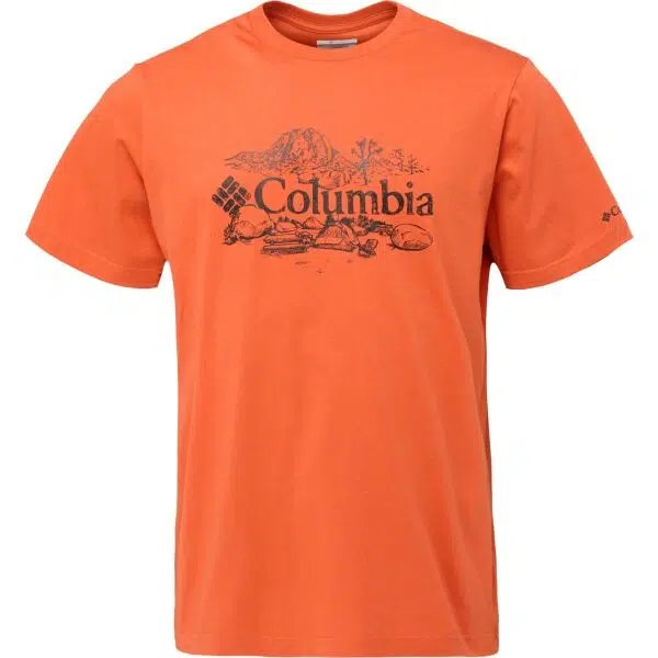 Columbia KETTLE RIVER GRAPHIC TEE Pánske tričko, oranžová, veľkosť
