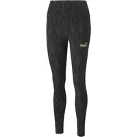 Puma POWER DECO GLAM LEGGINGS Dámske legíny, čierna, veľkosť