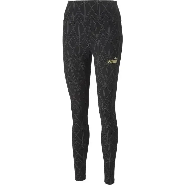 Puma POWER DECO GLAM LEGGINGS Dámske legíny, čierna, veľkosť