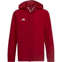 adidas ENT22 AW JKTY Juniorská futbalová bunda, červená, veľkosť