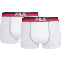 Fila MAN BOXERS 2 PACK Pánské boxerky, bílá, velikost XXL