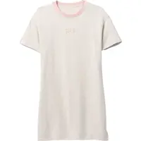 GAP LOGO Dámske tričkové šaty, biela, veľkosť