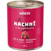 LOUIE KAČACIE S BRUSNICAMI 800 G Konzerva pre psov, ružová, veľkosť