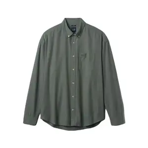 GAP OXFORD Pánska košeľa, khaki, veľkosť