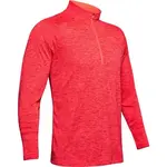 Under Armour TECH 2.0 1/2 ZIP Pánske tričko s dlhým rukávom, červená, veľkosť