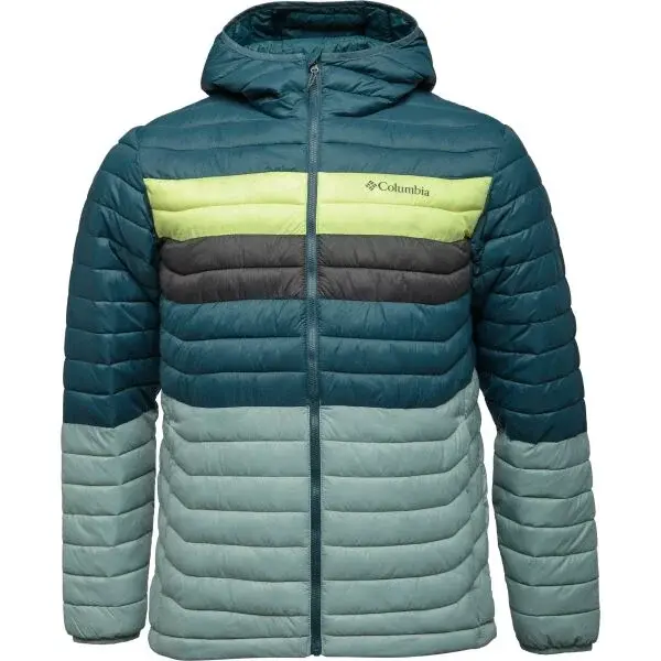 Columbia POWDER PASS HOODED JACKET Pánska outdoorová bunda, modrá, veľkosť