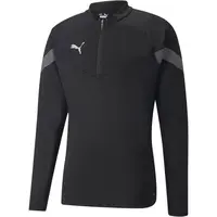 Puma TEAMFINAL TRAINING 1/4 ZIP TOP Pánska športová mikina, čierna, veľkosť