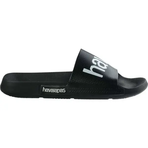 HAVAIANAS SLIDE CLASSIC LOGO MANIA Unisex šľapky, čierna, veľkosť 41/42