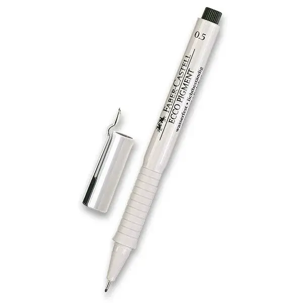 Popisovač Faber-Castell Ecco Pigment 0,5 mm, černý