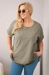 Kesi nadrozměrná dámská halenka khaki