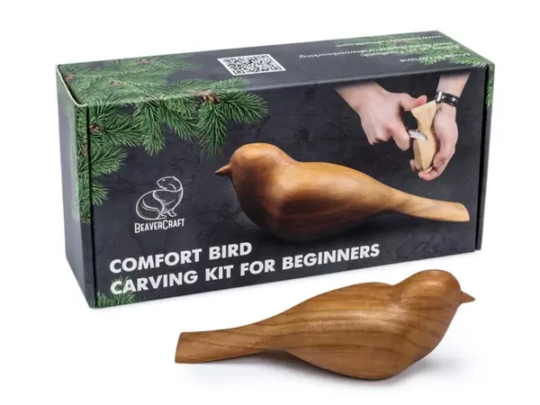Dárková vyřezávací sada BeaverCraft – Ptáček