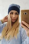 Kesi Bibiana fleecová čepice K264 navy blue+jeans