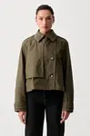 rag & bone krátký trenčkot dámský bavlněný Jamie