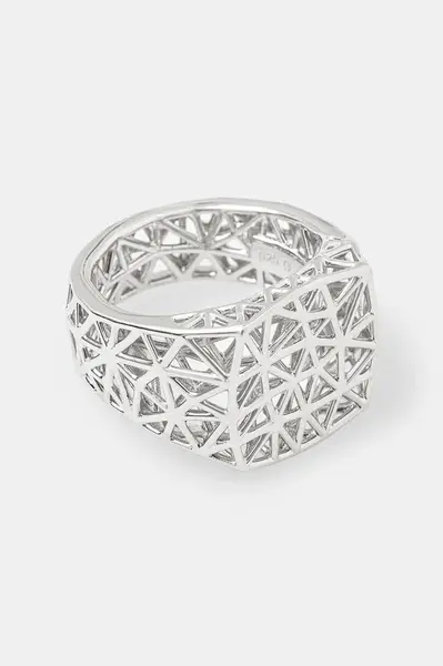 Stříbrný prsten Tom Wood Mesh Ring