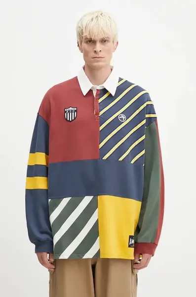 Ambush Bavlnená mikina AMBUSH Patchwork Rugby Shirt