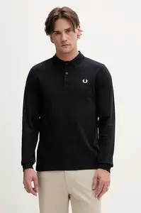 Fred Perry  Bavlněné tričko s dlouhým rukávem
