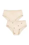 Konges Sløjd kalhotky dětské bavlněné BASIC 2 PACK GIRL UNDERPANTS GOTS 2-pack