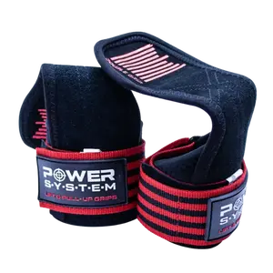 Power System Posilovací gripy Lift&Pull-Up Grips 3380 - červené