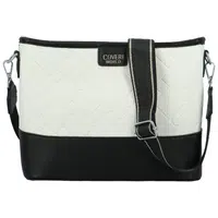 Dámská crossbody kabelka černobílá - Coveri Dirké