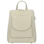 Dámský kožený kabelko/batoh krémový - Delami Septends