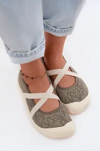 Sporty baleríny s elastickými pásikmi