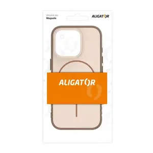 Pouzdro ALIGATOR MagFit pro Apple iPhone 16 Pro, béžová