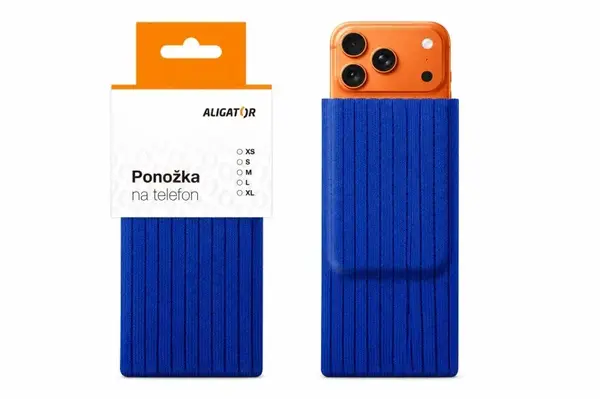 ALIGATOR ponožka na telefon M, safírová