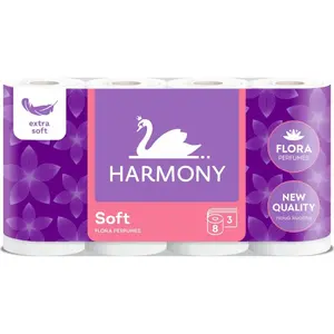 Toaletný papier 3-vrstvový Harmony Soft Flora