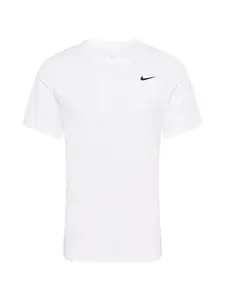 NIKE Funkčné tričko  čierna / biela