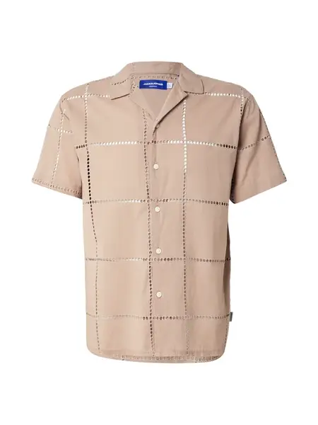 JACK & JONES Košeľa 'JORSUMMER LUKE'  mokka