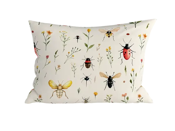 Polybavlněný povlak na polštář INSECTA POLY 50x70 cm, barevný
