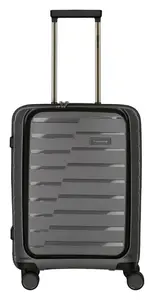 Palubný kufor na notebook Travelite Air Base 4w S Front pocket Anthracite