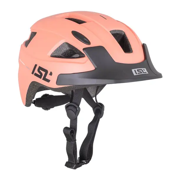 Dětská cyklo přilba s LED světlem ISL Lumiro Blush Pink S (54-59)