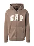 GAP Tepláková bunda  svetlohnedá / šedobiela